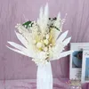 Decorative Flowers Wreath Blooming Dried Flower Bouquet Birthday With Stems Home Decor Garden Vase