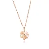 Pendant Necklaces Dainty Rose Gold Canadian Necklace In Stainless Steel Layering Jewelry Gift