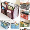 Sacos de armazenamento Mulheres Lady Travel Inserir Bolsa Organizador Bolsa Grande Liner Organizador Tidy Bag Storage Bags11 Drop Delivery Home Garden Dhpub