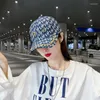 Gorros -gorros/crânio Caps Mulheres shinestone Cap Love Solgen Fashion Luxury Baseball Ladies Plaid Print Casual Hat Gorras para Mujer 2023