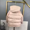 Brand Baby Down Jackets Solid Color Girls Owewear Winter Kids Designer Ubrania Rozmiar 110-160 z kapturem Boys Coat Nov25