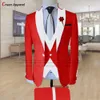 Costumes pour hommes Blazers Costume bleu ciel hommes Slim Fit Designs de mode Blazer gilet pantalon ensemble sur mesure de luxe affaires bal de mariage scène Tuxedos pour 231124