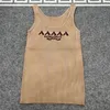 Croped Tanks Top T Shirts Women Letter Knits Tee Sticked Sport Topps Sleeveless Woman Vest Clothes