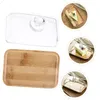 Dinnerware Sets Cake Stands Cover Glass Bell Jar Show Rack Clear Tray Dome Litchi Dessert Pastry Plate