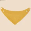 Bibs Burp Cloths Crepe Triangle Saliva Towel Baby Bibs Infant Cotton Bib Newborn Solid Color Bandana Burp Cloth For Boy Girl Feeding Drool BibsL231125