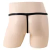 Underpants Mens Sexy Underwear Gay Lace Pearl Briefs Transparent Man Slip Breathable Silky Quick-drying Sissy Thongs