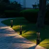 Lawn Lamps Modern Outdoor Waterproof LED Long Lawn Lamp 7W 85~265V Finale Aluminum Square Street Light For Garden Courtyard Villa Lighting Q231127