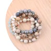 Strand Bead Yoga Handmade Stretchy Mala Energy Bracelet Bohemian Irregular Mixed Crystal And Natural Stone Jewelry Gift