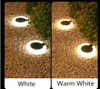 Çim lambalar 4pcs LED güneş çim ışıkları açık su geçirmez katlanır diyafram açıklığı güneş enerjili gömülü sokak lambası villa dekoratif duvar q231125