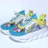 2023 Casual Shoes Italy Top Quality Chain Reaction Wild Jewels Chain Link Trainer Sneakers Size EU OG Designer Shoes's