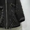 Designer senhoras novo casaco de manga comprida moda feminina alta qualidade geométrica impresso zíper menina jaqueta nov25