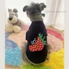 Tasarımcı Köpekler Tişörtler Marka Köpek Giyim Pamuk Yaz Köpek Giysileri Klasik Mektup Desenli Yumuşak Köpek Sweatshirt Sweatshirt Küçük Köpek Çilek Pembesi S A689