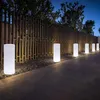 Rasenlampen OUFULA Moderne Zylinder-Landschaftslampe Kreative Outdoor-LED-Rasenleuchte Fernbedienung Wasserdicht IP65 für Hotelgarten Q231125