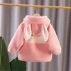 2024 Nieuwe herfst winter kinderjas met capuchon Modieuze jas Baby katoenen kleding Meisjesjas Trend