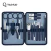 Set manicure per unghie Set di strumenti per manicure blu Pro Max Kit tagliaunghie professionale in acciaio inossidabile di pedicure Tronchesi per paronichia Trimmer 230425