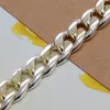 Charm Bracelets 925 Sterling Silver Color exquisite 10mm chain men women wedding bracelet fashion charm birthday gift 230424