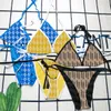 Listy wydrukowane damskie damskie damskie projektant bikini set plażowy wakacje w kostiumie kąpielowym gorące wiosenne bikini pływackie