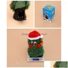 Christmas Decorations S/M/L Electric Sing Dancing Rotate 360° Tree Funny Toys Children Decoration Ornament Drop Delivery Home Garden Dh3Eq