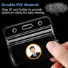 New 10PCS Waterproof Transparent Card Holder Plastic Protector Case Business Bus Bank Credit Card Protector ID Card Badge Holders