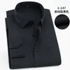 Herrklänningskjortor stor storlek 9xl 10xl 11xl 12xl 13xl 14xl skjorta affärskontor bekvämt långärmad svartrosa vit topp 7xl 8xl 4xl