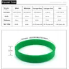 Charm Bracelets 150pcs/lot Silicone Wholesale Adult Kid Size Gift Plain Rubber Bands For Man Woman