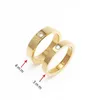 Luxe designer ring mode afdrukken brief ringen voor man of vrouw titanium stalen band liefde ring sieraden aanbod