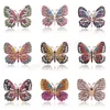 Large Rhinestones Butterfly Brooches For Women Luxury Crystal Insect Brooch Pin Fashion Elegant Coat Dress Brooch Jewelry Gifts