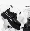 Toppkvalitet unisex 2023 våren ny fritid brittisk stil svart höjda små läderskor för kvinnor skor
