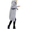 Giacche da donna Felpe con cappuccio aperte con cerniera calda da donna Cappotto lungo Top Outwear 2023 Abiti moda autunno inverno Abiti coreani