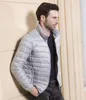 Men's Down Ultralight Packable Casats Stand Collar Slim Man Dato branco acolchoado Parkas Winter Puffer Jacket JK-641