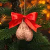 Decoraciones navideñas Bolas divertidas 2D Árbol plano Adorno Decoración Colgante Hogar Decora M6p1 230907 ZZ
