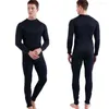 Kvinnors badkläder Herrmode 3mm Neoprene Front Zipper One-Piece Long-Sleeve Diving Suit Warm Cold-Proof Snorkling Surfing 2023