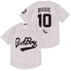 Movie Badboy Baseball Jerseys Bad Boy 72 Biggie Smalls 10 Notorious Film Embroidery Team Black White Yellow For Sport Fans Cooperstown Retro Cool Base College Good