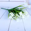 Fiori decorativi 6 pacchi finto fiore artificiale in plastica erba primaverile orchidea decorazione domestica matrimonio festa di compleanno floreale