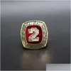 Cluster Rings Hall of Fame Baseball 1945 1963 2 Red Schoendienst Team Champions Championnat Bague avec boîte d'affichage en bois Souvenir Hommes Dhn0N