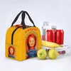 Pakiety lodowe/Izotermiczne torby Chucky Retro Movies Izolowane torby na lunch do kempingu Travel Good Guys Gra Leakproof Thermal Cooler Bento Box Kobiety J230425