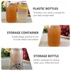 Geschirr-Sets 10 Stück Milchteebehälter Schüttelflaschen Sichere Saftaufbewahrungsbehälter PET Leeres kreatives Getränk Die Verpackung
