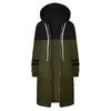 Kvinnorjackor 2023 Autumn Casual Women Long Hoodies Sweatshirt Coat Zip Up Outerwears Hooded Jacket Winter Pockets Plus Size Outwear Tops