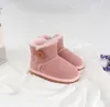 Stivali da neve con nastro per bambini da donna Nuovo design Stivaletti invernali per ragazza e bambino Stivali per bambini