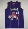 Zszyty Vince Carter retro koszulki do koszykówki Tracy 1 McGrady 1998-99 Raptorses Mesh Hardwoods T-Mac Classics Men Młodzież Dzieci Purple Vintage Jersey Doross Dzieci