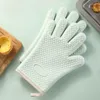 Geschirr-Sets Verbrühungsfeste Handschuhe Hitzebeständige verdickte hitzebeständige Backofen-Silikon-Haushalts-Mikrowellen-Küche