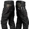 Mäns byxor Herrlastbyxor Multi fickor Arbetsbyxor Casual Tactical Pants Mane Outwear Straight Autumn Winter Wear-Resisting Byxor ZLN231125