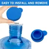5 Gallon Water Jug Drinkware Lid Cap Silicone Spill Resistant Reusable Replacement Cap Fits 55mm Bottles