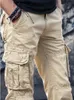 Pantalons pour hommes Pantalons cargo pour hommes Hommes Casual Multi Poches Militaire Grande taille 40 Pantalon tactique Hommes Outwear Armée Pantalon droit Pantalon long 230425