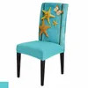 Chair Covers Starfish Butterfly Wood Grain Cover Stretch Elastic Dining Room Slipcover Spandex Case For Office