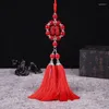 Keychains Double Pixiu Tassel Pendant Decoration Charm Automobiles Rearview Mirror Hanging Ornament Suspension Trim Accessories Gift