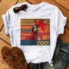 メンズTシャツは私のコックを見つめるのをやめますTシャツの男性半袖グラフィックチキンファーマーギフトシャツOネックコットンティートップス衣類＃4