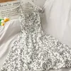 Casual jurken zomer v-neck floral print jurk dames mouwloze spaghetti riem sexy highwaist slanke sundress vakantie mini-japon