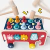 壁の装飾babytoys bebe幼児の子供たちの木製楽しいゲームモンテッソーリアクティビティおもちゃ子供のための象