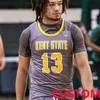 Kent State Golden Flashes Basketball Jersey Julius Rollins VonCameron Davis Malique Jacobs Sincere Carry Brendon Moss Stitched Kent State Jerseys